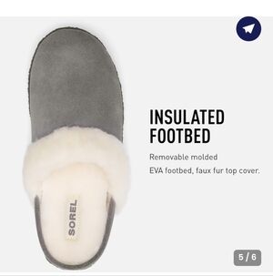 SOREL | Kids Nakiska Slide II Purple Slippers Suede Sz 1